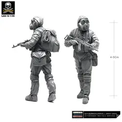 Yufan модель 1/35 русский биохимические Force 1 Перетащите каучуковый солдат Las-14