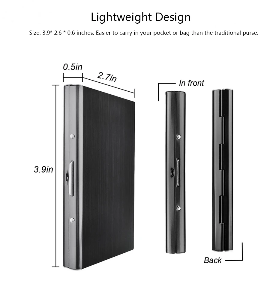 Rfбизнес ID Щит держатель для карт металлический безопасный кредитный держатель для карт s банковские карты кошельки Чехлы тонкие кошельки для карт
