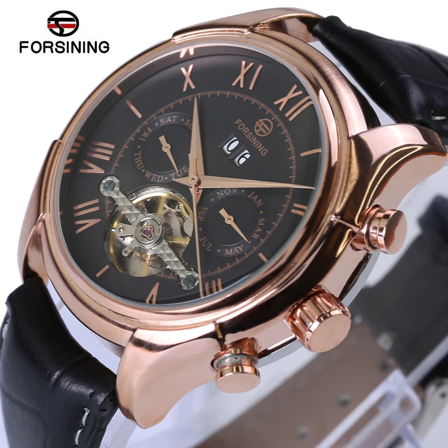 

FORSINING Mens Watch Top Brand Luxury Tourbillon MilitarySport Watch Male Business Skeleton Watches Automatic Mechanical Watches