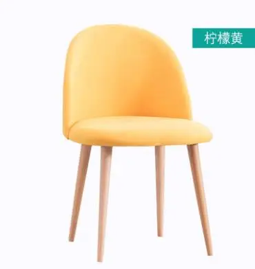 Луи Мода кафе стулья скандинавские творческие один диван современный простой ткань досуг - Цвет: G7