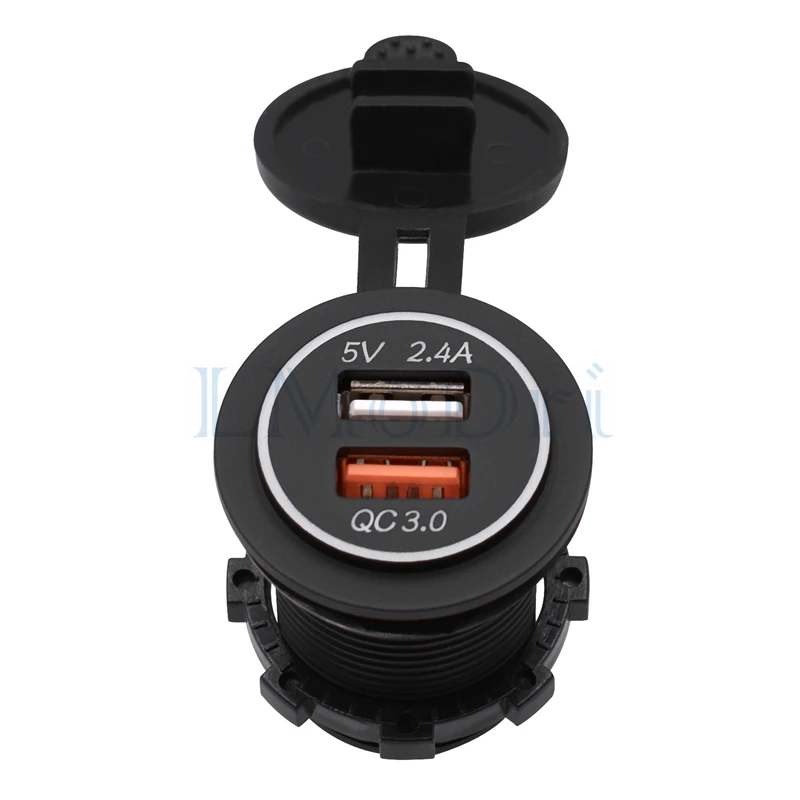 Зарядное устройство LMoDri для мотоцикла RV супер быстрая зарядка QC 3 0 Dual USB