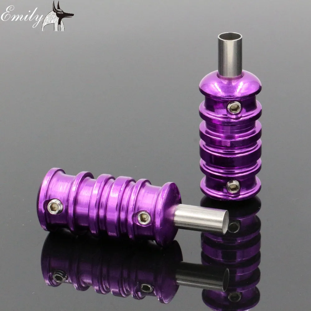 5PCS Aluminum Alloy Tattoo Grips 22MM Purple Light Weight Grips With