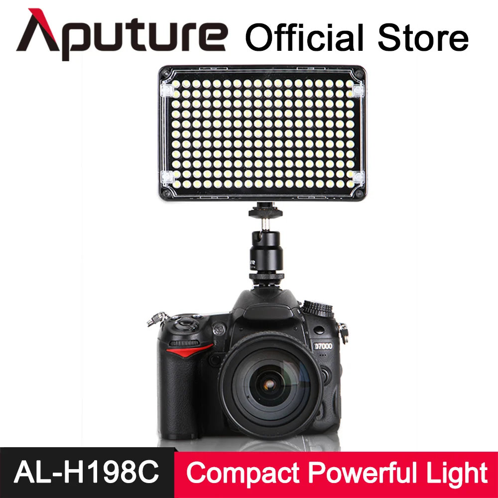 

Aputure AL H198C LED Video Light Amaran CRI 95+ Lamp 5500K 3200K Dimmable for Canon Nikon Pentax DSLR Camera Video Camcorder