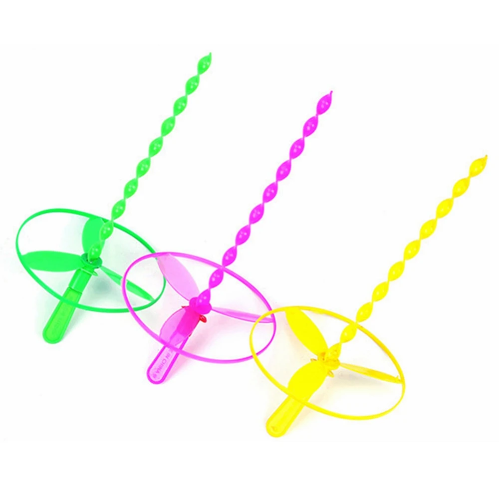 5PCS/Set Baby Flying Toys Dragonfly Saucer Safety Colorful Push The