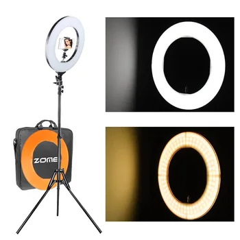 

Cadiso 12" LED Photo Studio Ring Light Dimmable for Video Youtube Portrait and Photography Lighting with Heavy Duty Light Stand