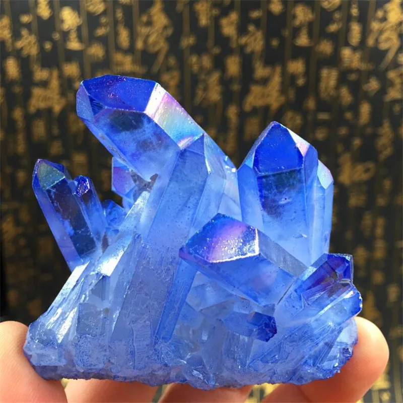 100 г специальные маленькие кусочки с натуральным синим кристаллом скопления сырого камня для удаления и очистки коллекция образцов