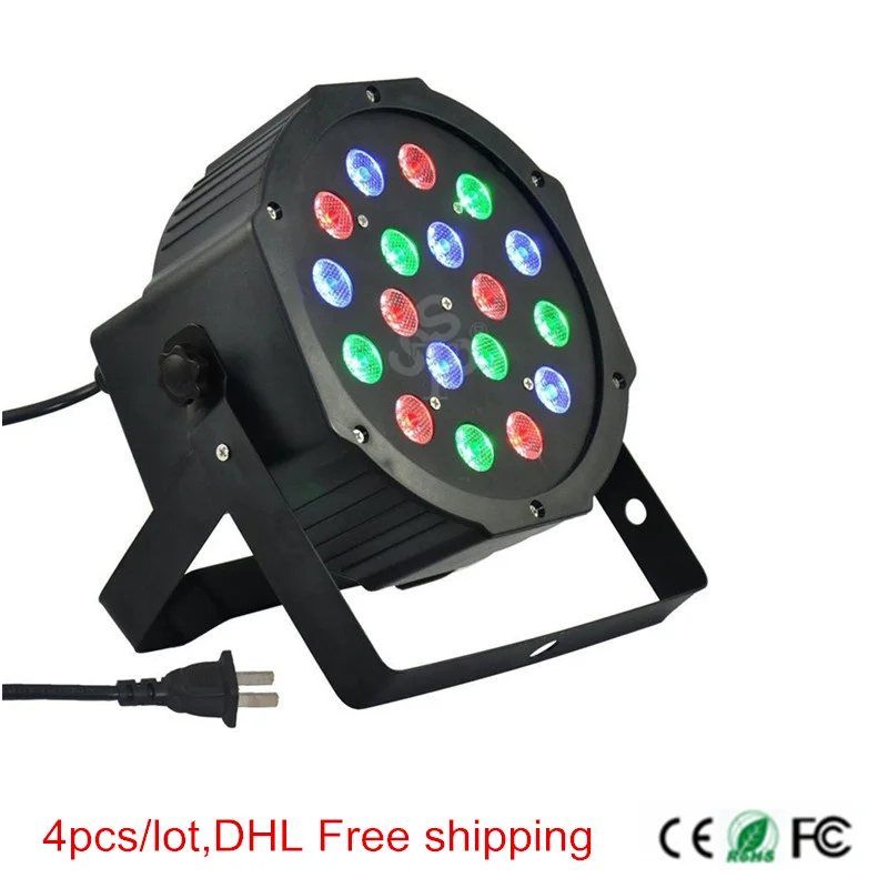Сценический светодиодный RGB светильник Par 18*3 Вт 54 DMX декоративный для танвечерние