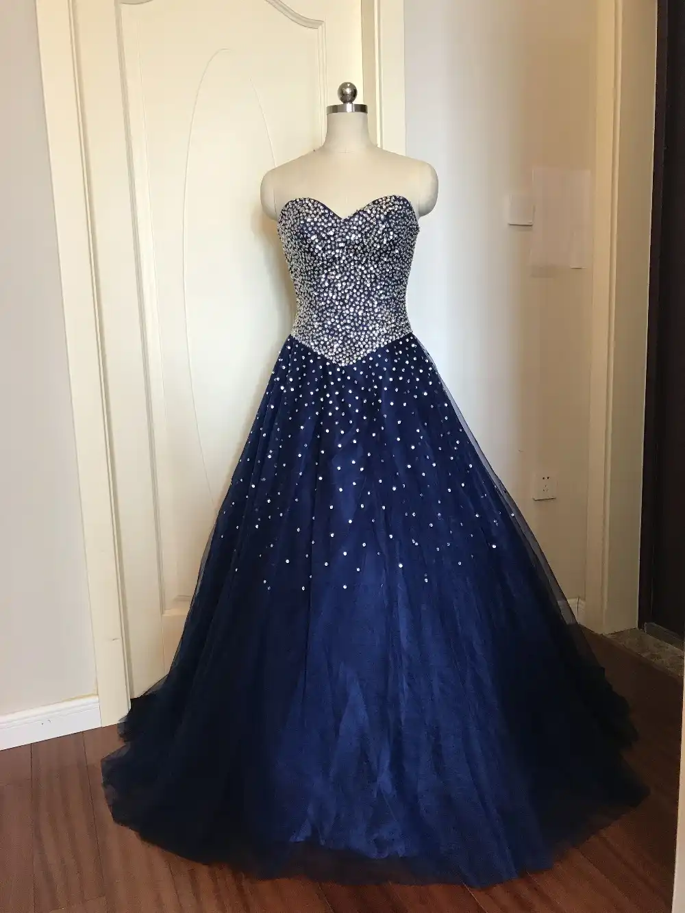 vestidos de debutantes azul