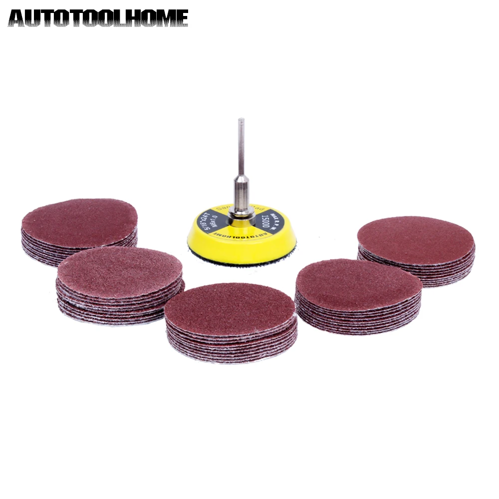 Шлифовальный диск AUTOTOOLHOME 51 шт. 2 дюйма 50 мм шлифовальный шлифовальная бумага