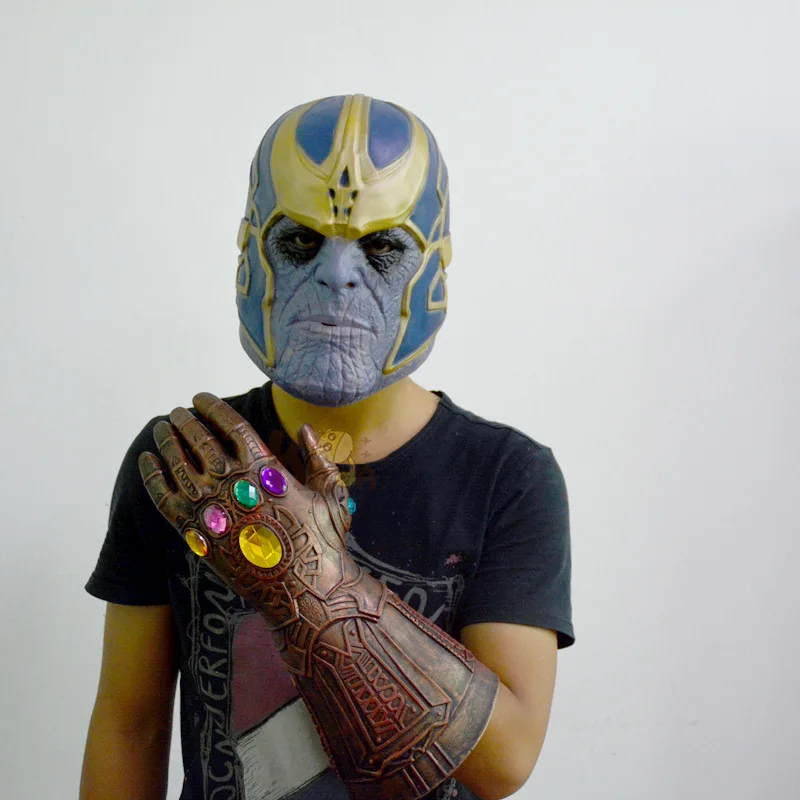 2019 популярные легкие перчатки Thanos Infinity Gauntlet Мстители Infinity War Косплей Перчатки ПВХ игрушки для детей и взрослых подарок костюм и реквизит