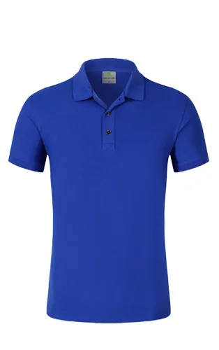 Royal blue Высокое качество 12 Цветов Для мужчин рубашки поло Для женщин короткий рукав рубашки поло дизайн пользовательские собственный поло хлопок Большие размеры, S-3XL - Цвет: Royal blue