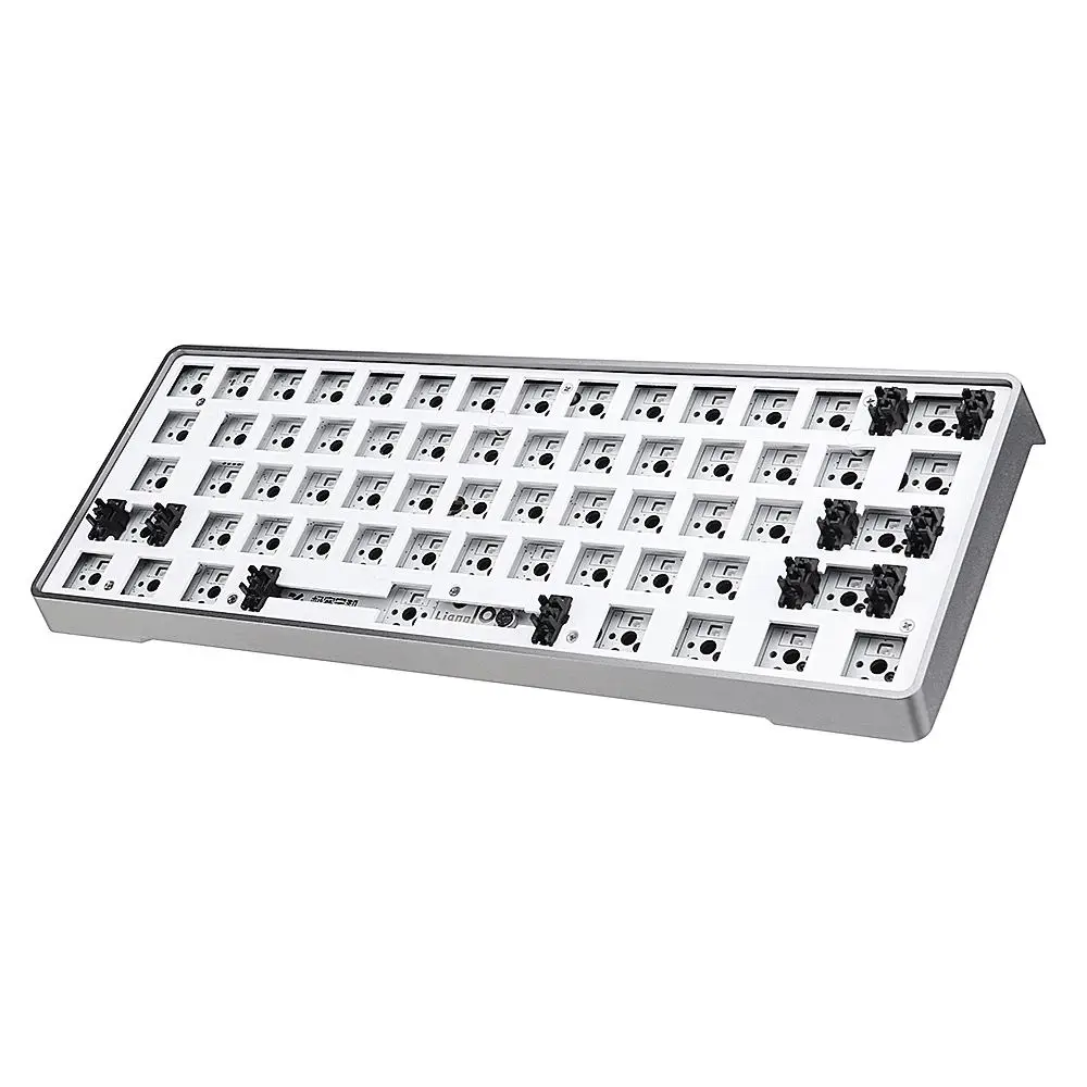 [Версия из алюминиевого сплава] Geek заказной GK61 Горячая Swappable 60% клавиатура RGB специальный комплект Монтаж на печатной плате пластины