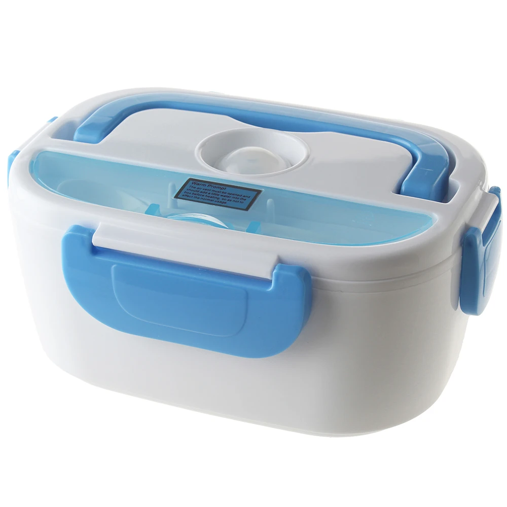220V Electric Heating Lunch Box Plastic Food Container Bento Box Double