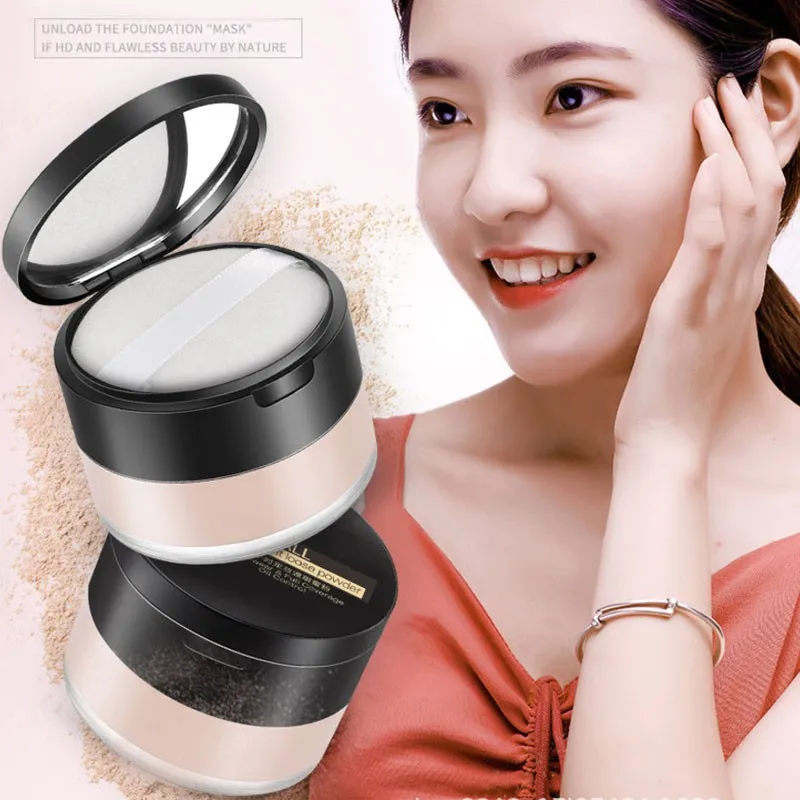 Face Makeup Oil Control Loose Powder Waterproof Loose Powder Skin Finish Powder Makeup