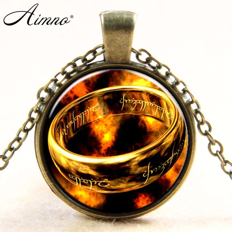 Women Men Necklaces Vintage Jewelry The Journey to Mordor Patterns