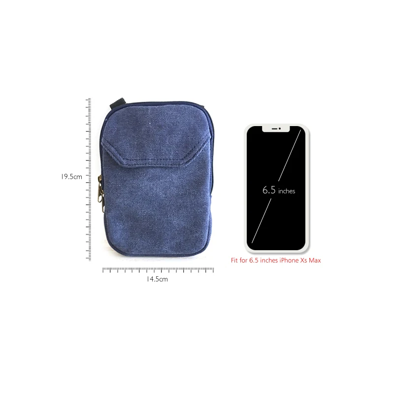 YIFANGZHE Ретро прочная холщовая хлопковая Курьерская сумка, для хранения смартфонов, ключей, наличных, с регулируемым ремнем для мужчин женщин леди