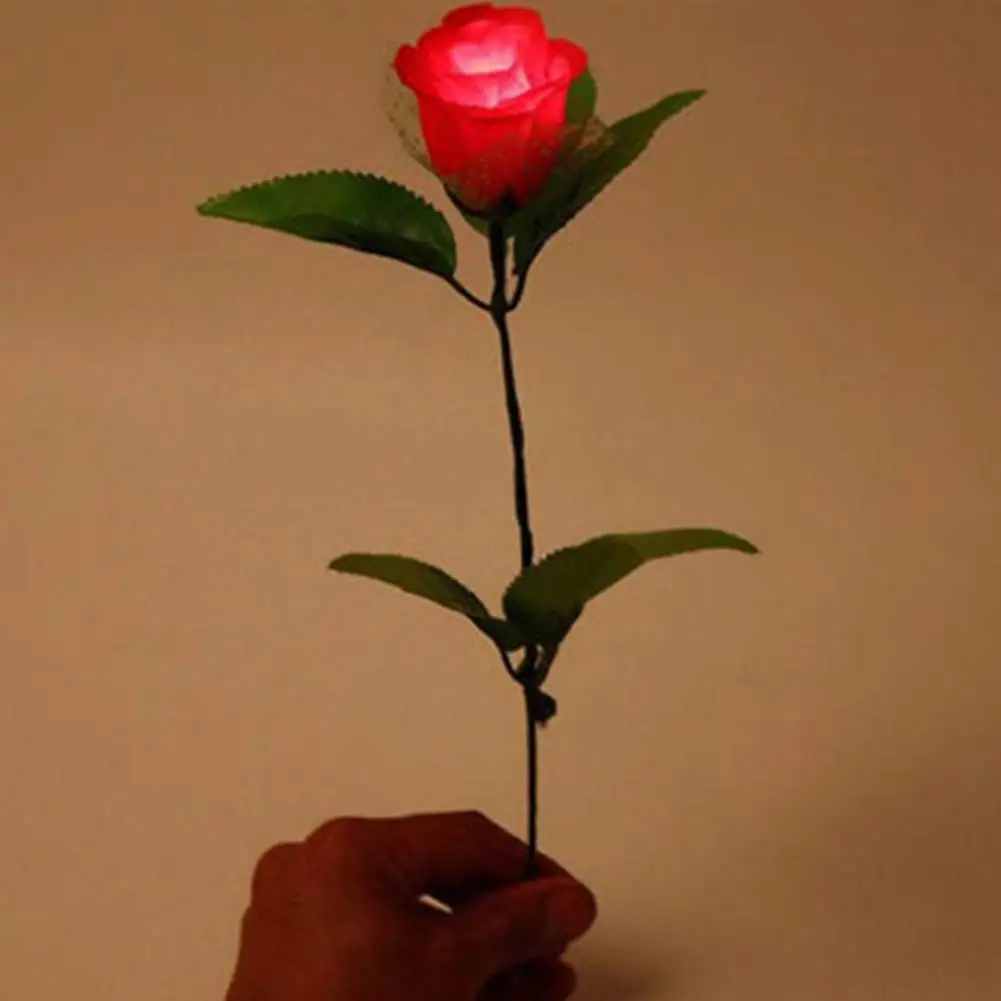 1 шт. светодиодный светильник с цветком розы Новинка поддельный цветок свет день Святого Валентина День матери светящийся подарок Свадебная вечеринка домашний декор