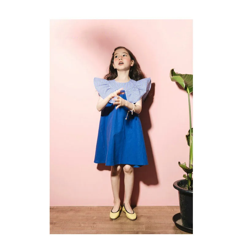 cotton toddler dress for girl   kids girls clothes summer 2018 teenagers girl children party dresses 4 5 6 7 8 9 10 11 12 13 14 15 16 Years little teenage girls patchwork dresses 2018 kids new arrival dresses (7)