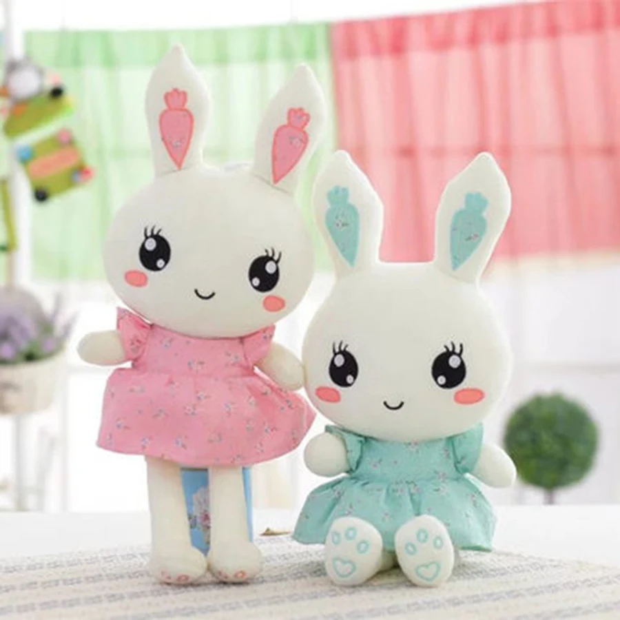 New Cute Love Embroidery Rabbit Baby Soft Plush Toys Plush Rabbit Stuffed Toys Best Gift
