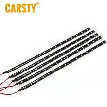 Carsty Лидер продаж Cc 1 шт. Водонепроницаемая Автомобильная декоративная гибкая светодиодная лента 30 см 15smd для дневных ходовых огней Drl