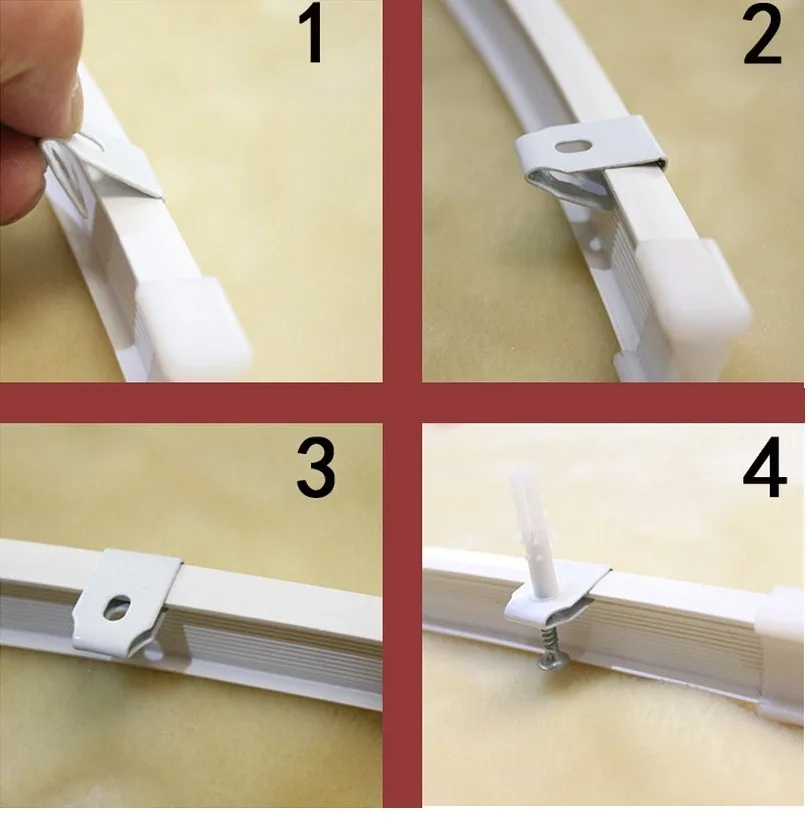 Занавес трек экран инструмент окна и балконов изгиб карниз прямой рельс сталь слайд дуги U изгиб 3 м