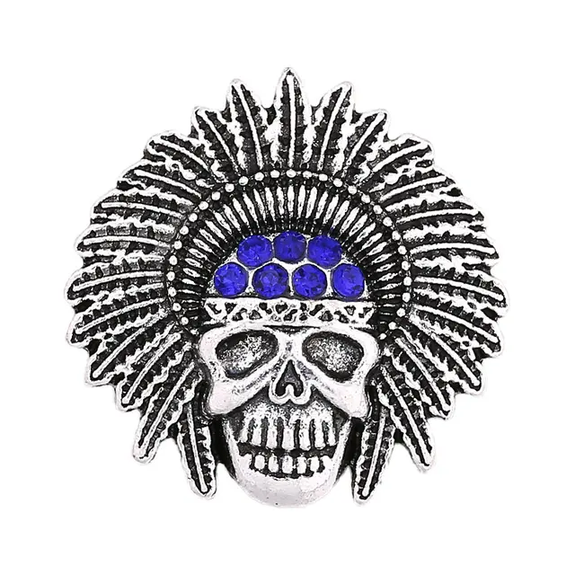 Aliexpress.com : Buy Rhinestone Antique Silver Color Indian Snap