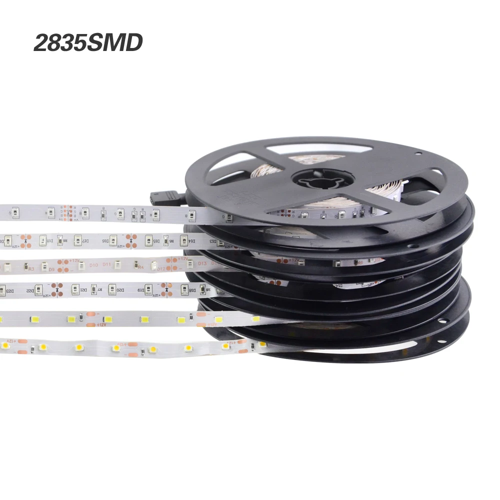 12 В постоянного тока RGB Светодиодная лента 5050 5630 2835 SMD водостойкая 5 м 60