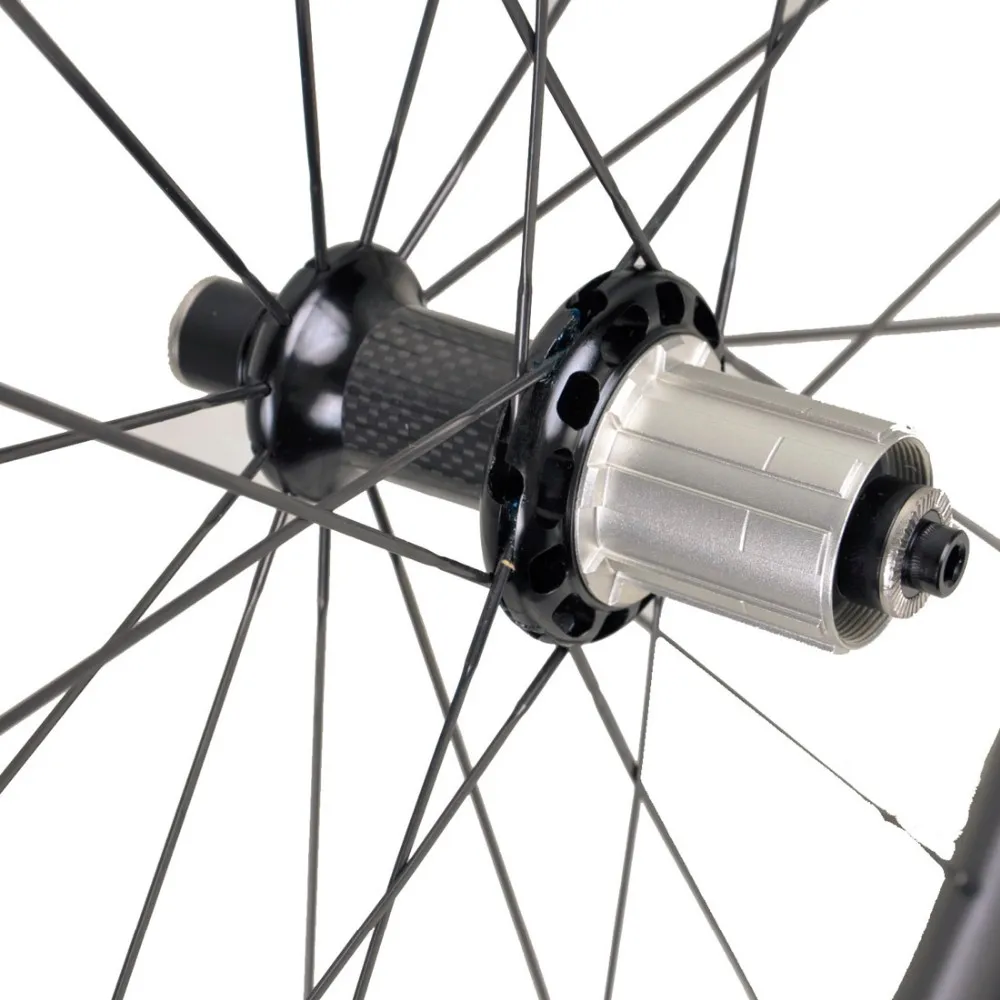 Perfect Sapim CX-Ray 700C 25mm Width 38mm depth Clincher Carbon bicycle wheels Road Bike wheelset 3K Matt 4