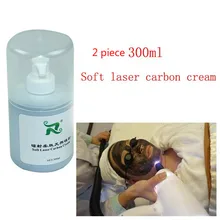 2 шт. 300 мл мягкий лазерный карбоновый крем-гель для nd yag лазерное омоложение кожи Активный Уход за кожей углеродный гель удаление черных точек