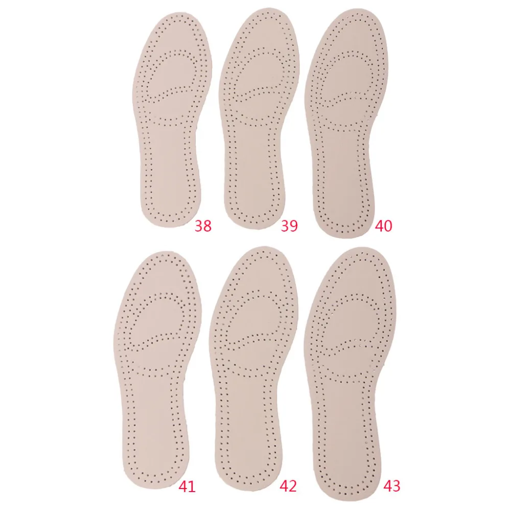 

EYKOSI Men Women Artificial Leather Insoles Sweat Antibacterial Deodorant Cushion Foot