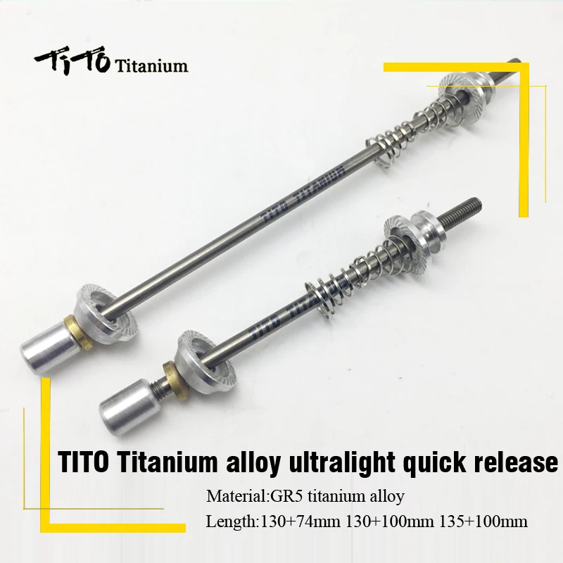 Kaufen TiTo 1 paar Quick Release titanium ti Spieße Road Bike Mtb RÄDER hub berg Fahrrad leichteste