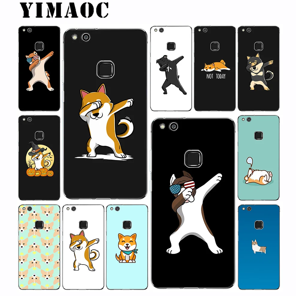 

YIMAOC Dabbing Shiba Dog Soft Case for Huawei Mate 30 20 P30 P20 P10 P9 P8 2015 2016 2017 P Smart Lite Pro
