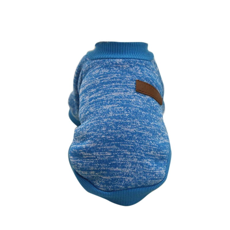 Классический наряд для домашних животных Ropa Perro Одежда для маленьких собак мягкий свитер для Собаки Одежда для собак зимняя одежда - Цвет: blue