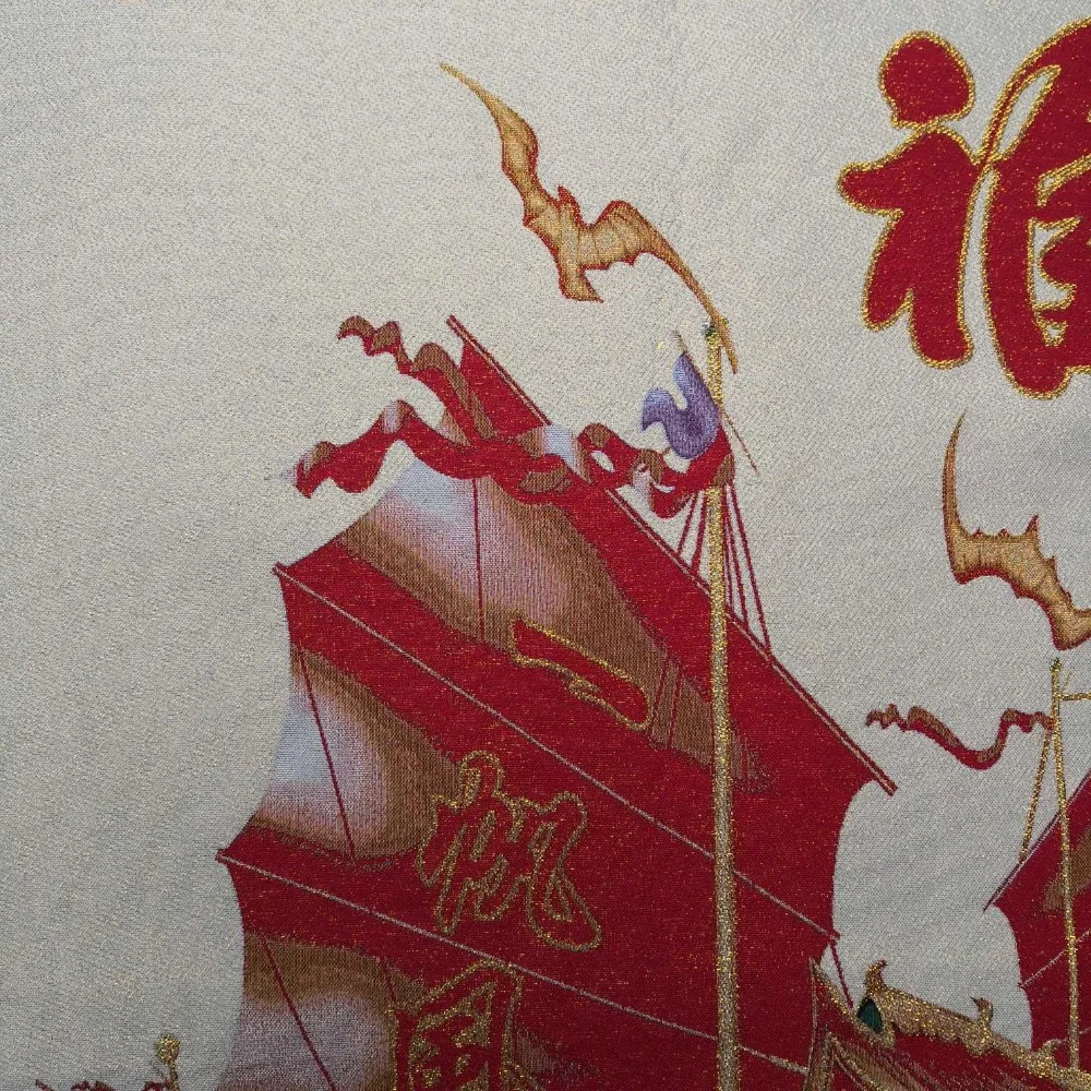 Китай старый Тибет шелк Thangka как висячая картина fengshui yifanfengshun 60x90m|Статуи и