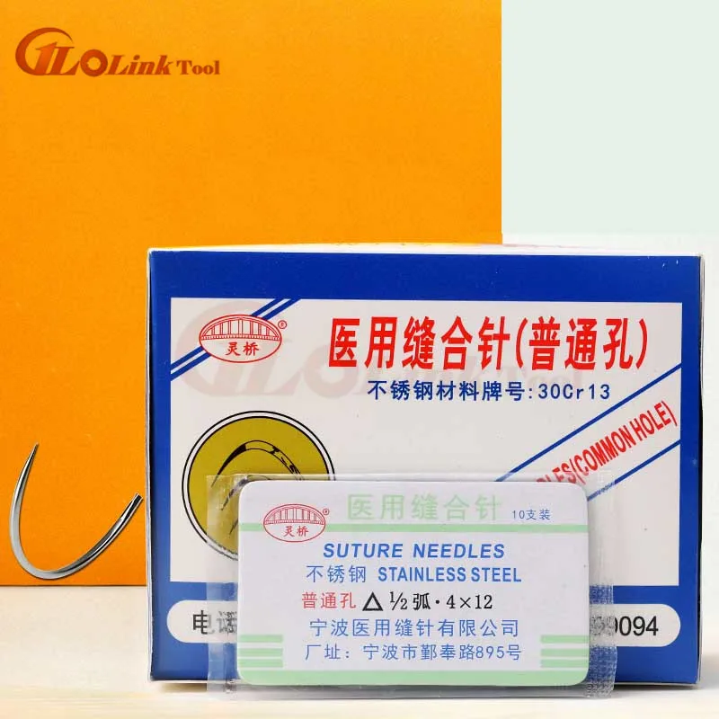 

Double eyelid tool carbon steel Surgical suture needle orthopaedics Triangular points suture needles Lingqiao Needle