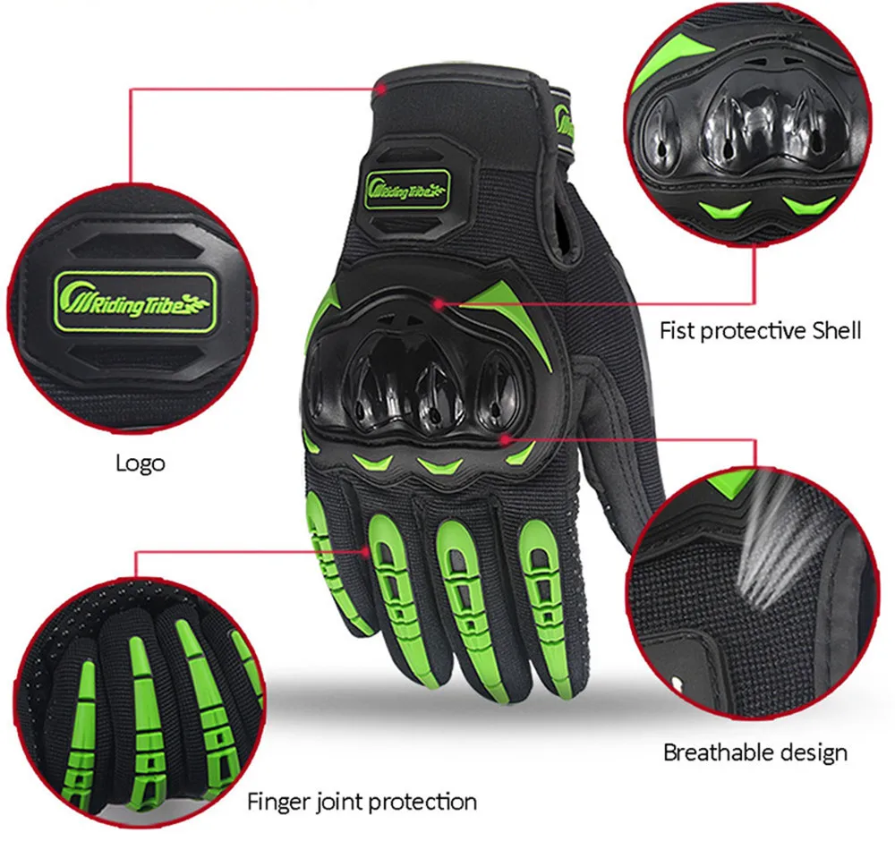 Полный палец Мотоциклетные Перчатки Guantes Moto Luvas Eldiven Handschoenen Luvas da Motocicleta велосипедные перчатки MCS1702 Riding Tribe