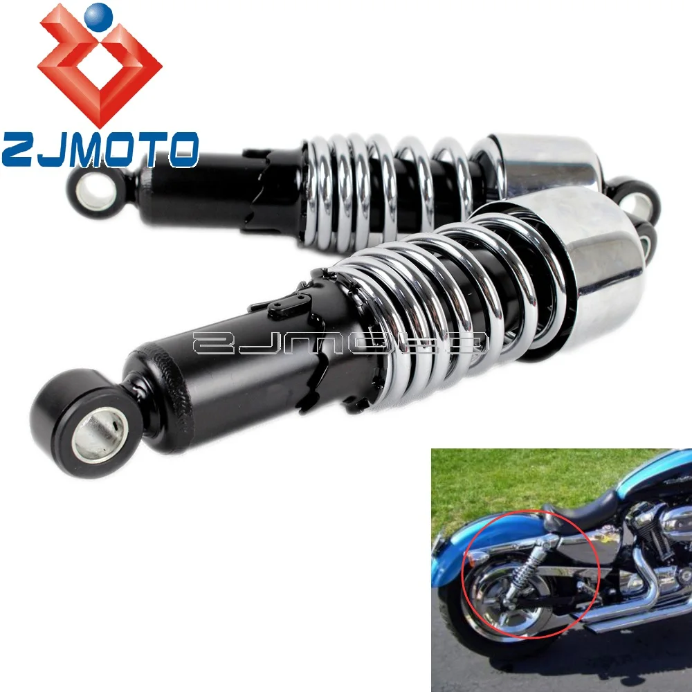 Chrome Motorcycle 267mm 10.5" Rear Shock Absorber Damper For Harley