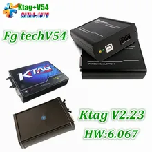 DHL Бесплатная Доставка Новые V2.13 KTAG К TAG Прошивки V6.070 ECU Инструмент Программирования Без Лексем Ограничено + FG TECH Galletto 4 V54