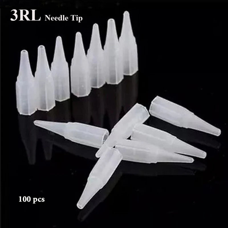 

3rl tattoo needle tips disposable eyebrow tattoo needles cap tattoo accessories for permanent makeup