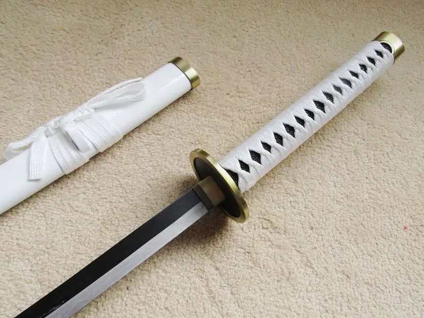 

S2666 JAPANESE ANIME RORONOA ZORO SWORD WADO ICHIMONJI GUN METAL MEDIUM HAMON EDGE 41" ONE PIECE