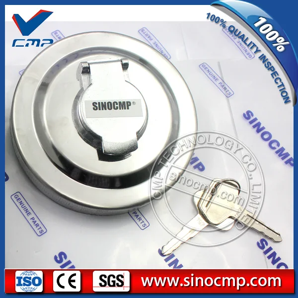 Komatsu fuel tank cap, sliver (9)