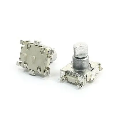 

2Pcs 6mm Dia D Shaft SMD SMT Type Rotary Encoder + Push Button Switch