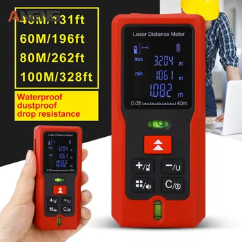 

Laser Rangefinder Range Finder Digital Laser Distance Meter Laser Roulette 40m 60m 80m 100m Ruler Tape Measure Tools Angle