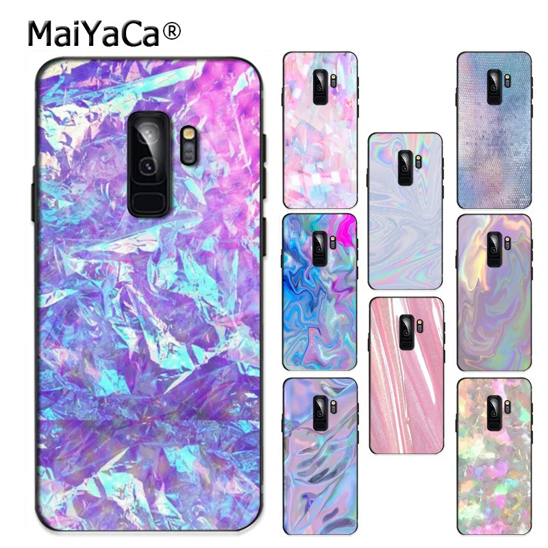 Пастельный Металлический Мягкий ТПУ чехол MaiYaCa с рисунком для телефона Samsung S9 plus S5