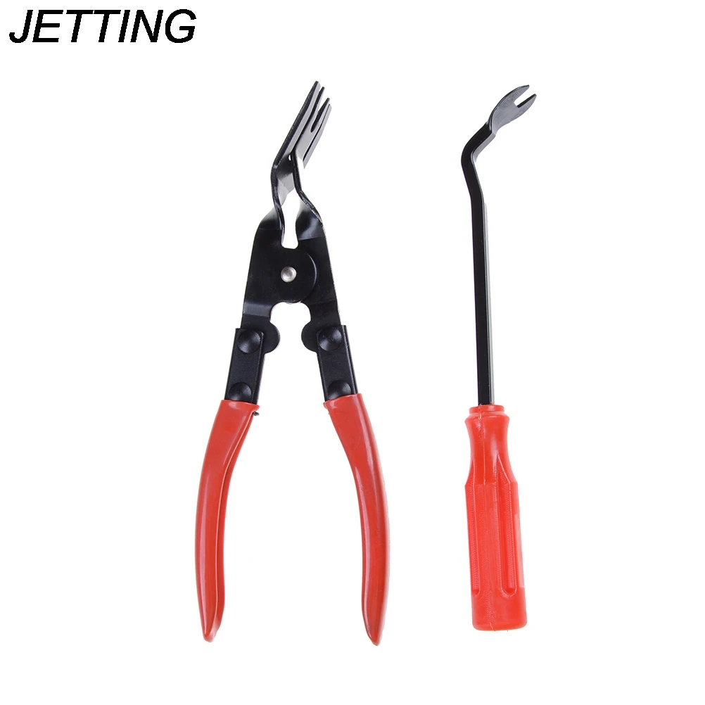 2PCS/set Auto Car Bike Door Card Panel  m Clip Removal Remover Pliers Pry Bar Tool