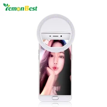 LemonBest 36-светодиодный светильник для смартфона селфи с кольцом заполняющий светильник с батарейным управлением