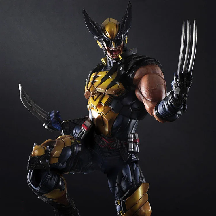 

Anime Movie X-Men Wolverine Logan Action Figure Playarts Kai figurine hot kids Toy Collection Model Play arts 28cm brinquedos