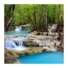 5d на заказ Алмазная картина водопад Пейзаж Вышивка крестиком Санта Клаус hibah домашний декор diy pintura Алмазная мозаика Круз фильмы