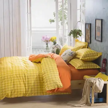 

UNIHOME Luxury Full/Queen Duvet cover set 300 thread count fiber reactive prints bedding set MONAGE