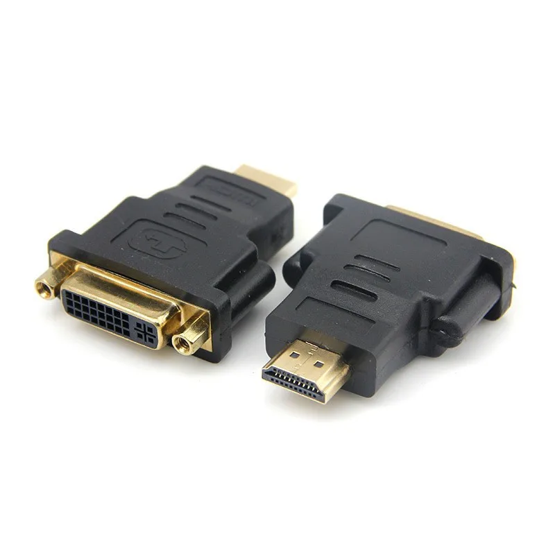 Pocktet позолоченный HDMI папа к DVI Женский 24 + 5 Pin адаптер конвертер разъем для HDTV DVD